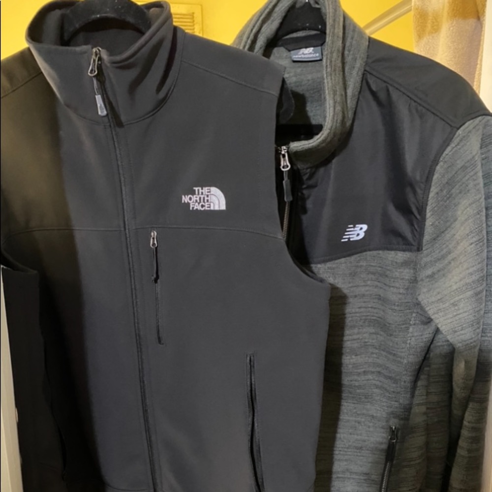 RELIST North Face Vest (M) New Balance Fleece (L)